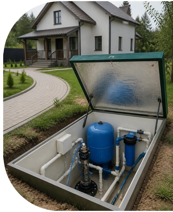 Автономное водоснабжение дома в Тайшете от 155775 р. | АПаруса-Тшт